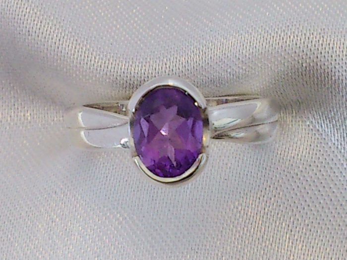 Silver Amethyst Dress Ring