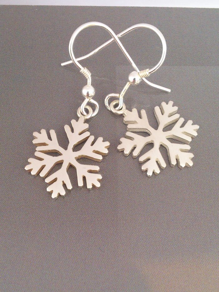 Silver Snowflake Earrings