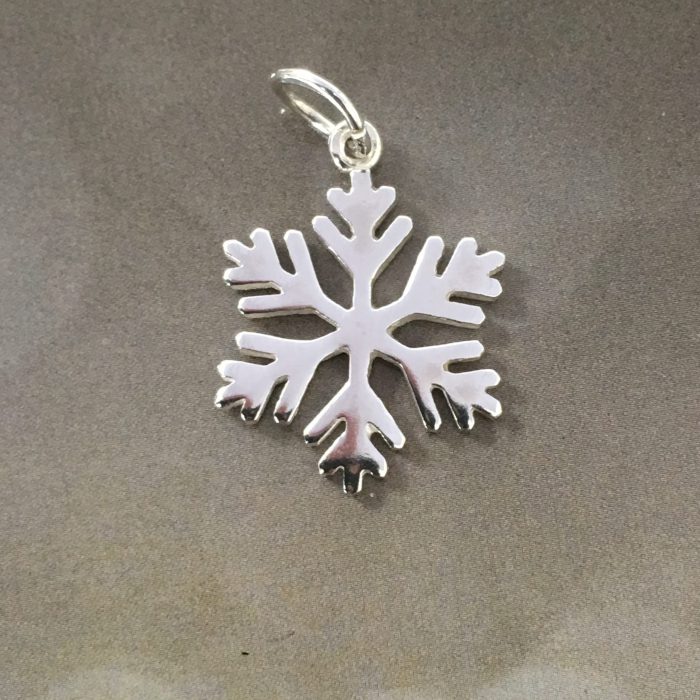 Silver Snowflake Charm