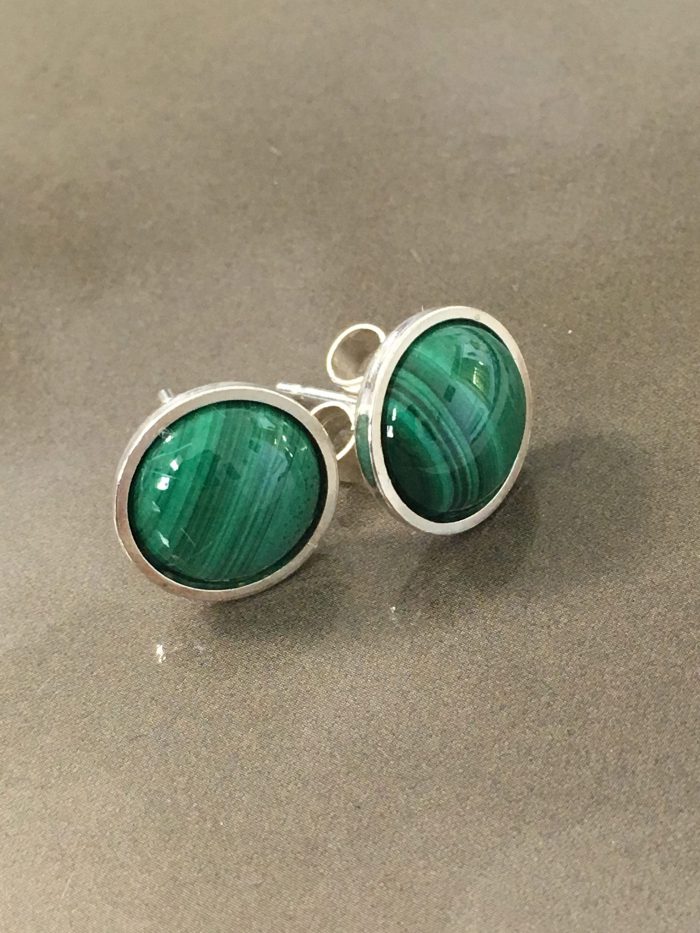 malachite studs