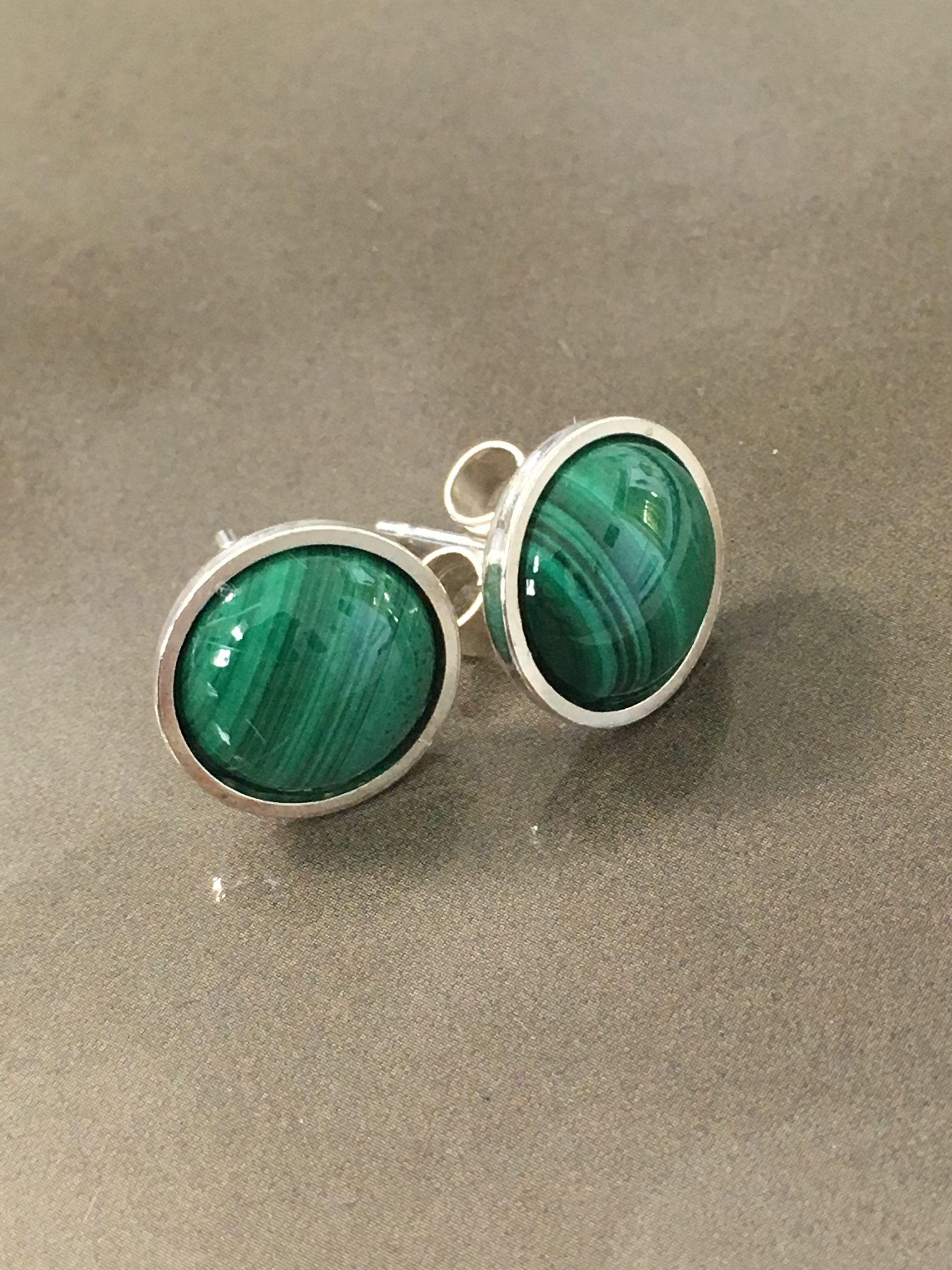 malachite studs