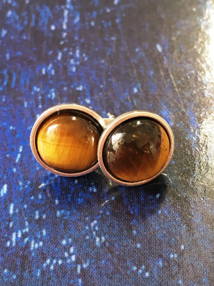 Tiger's Eye Studs