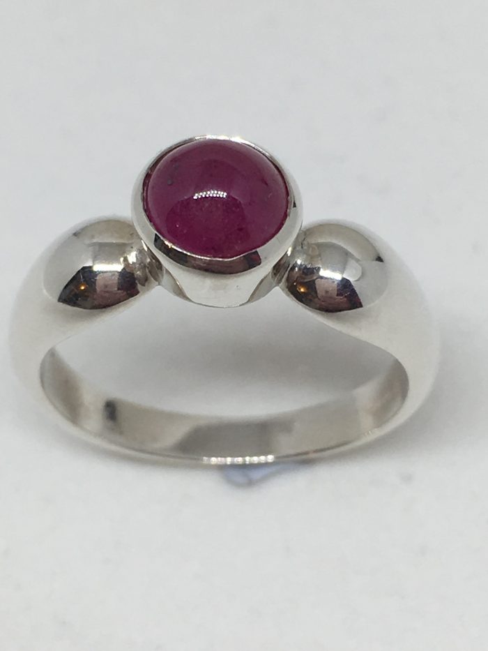 Silver Ruby Ring