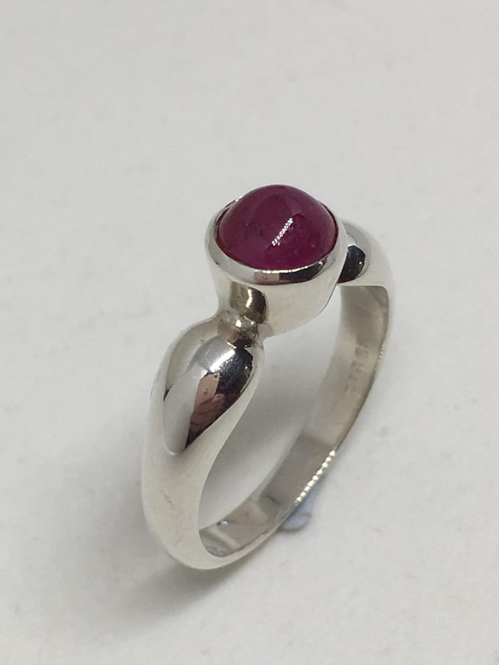 Silver Ruby Ring - Image 2