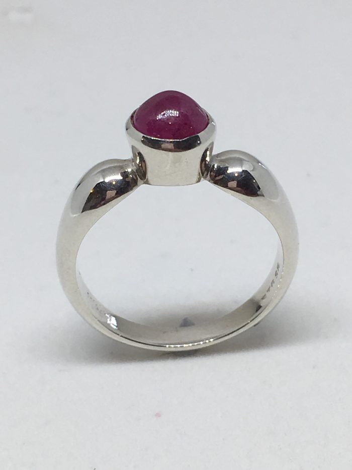 Silver Ruby Ring - Image 3