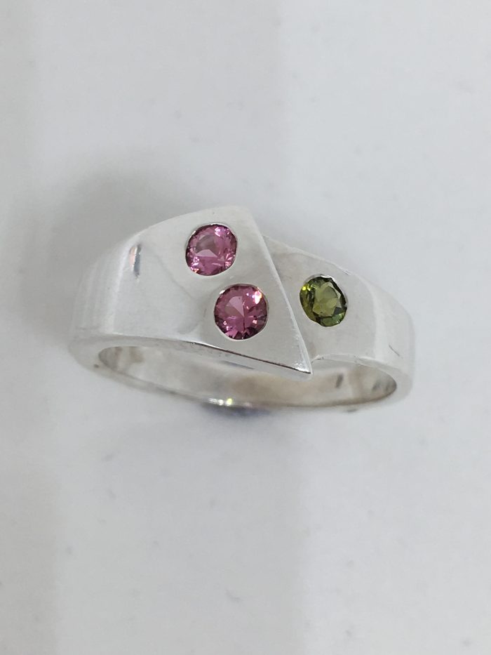 Silver Tourmaline Wrap Ring