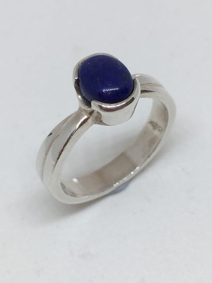 Silver Lapis Lazuli Ring