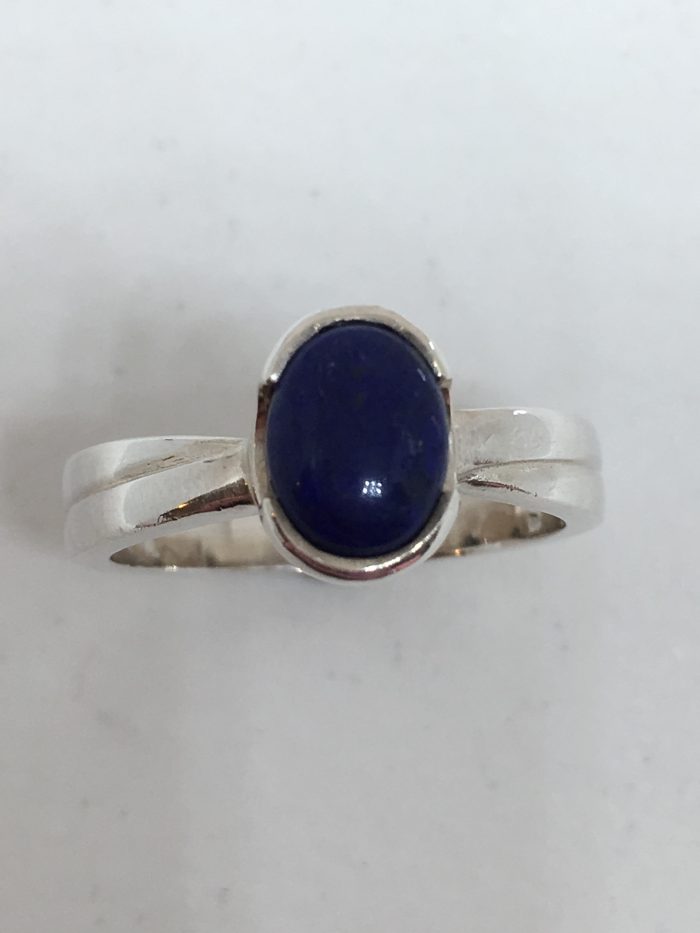 Silver Lapis Lazuli Ring - Image 2