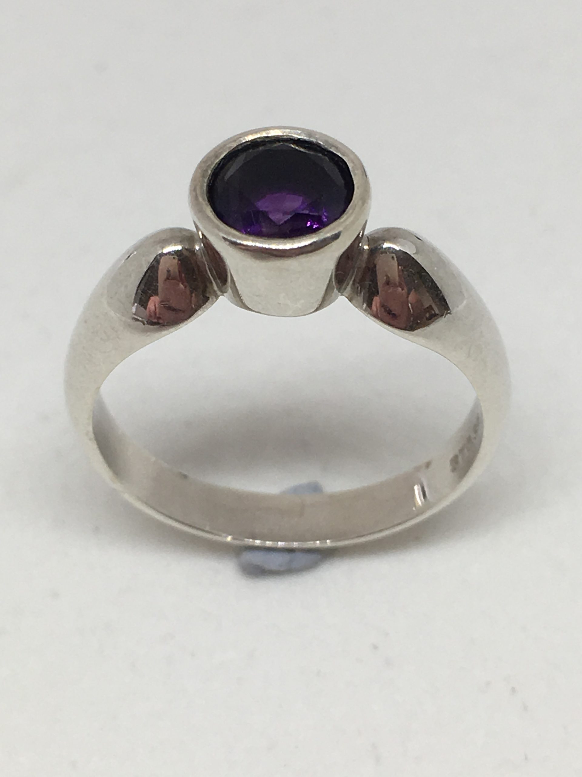 Round Amethyst Ring - Andrea Spicer
