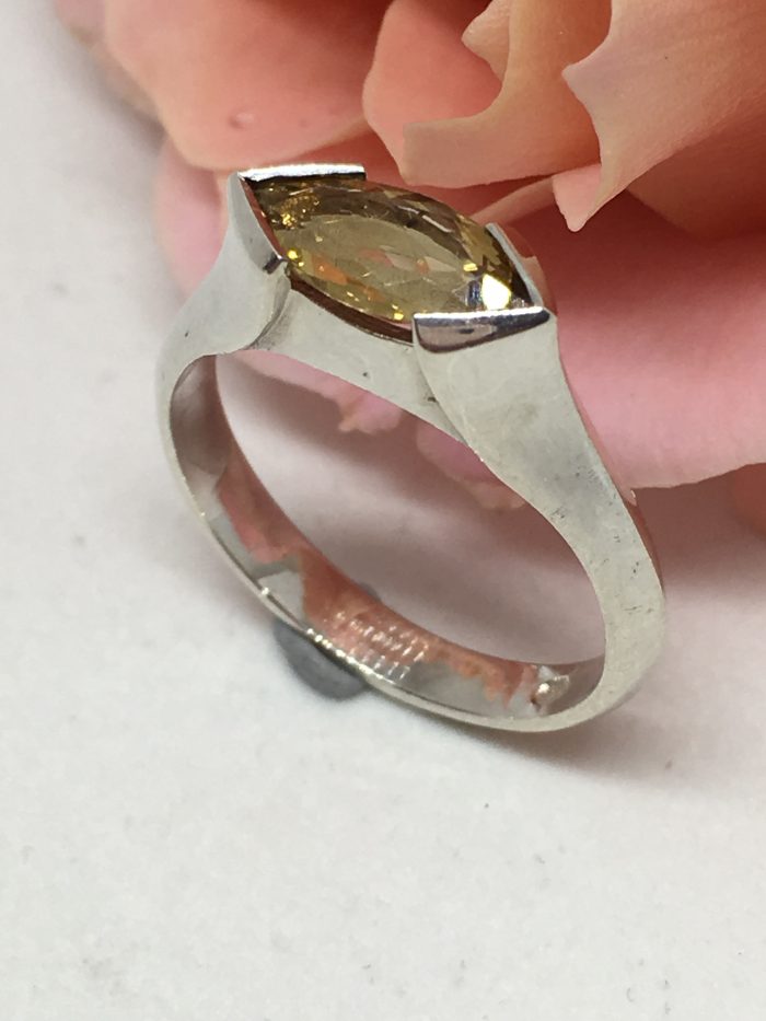 Marquise Citrine Ring