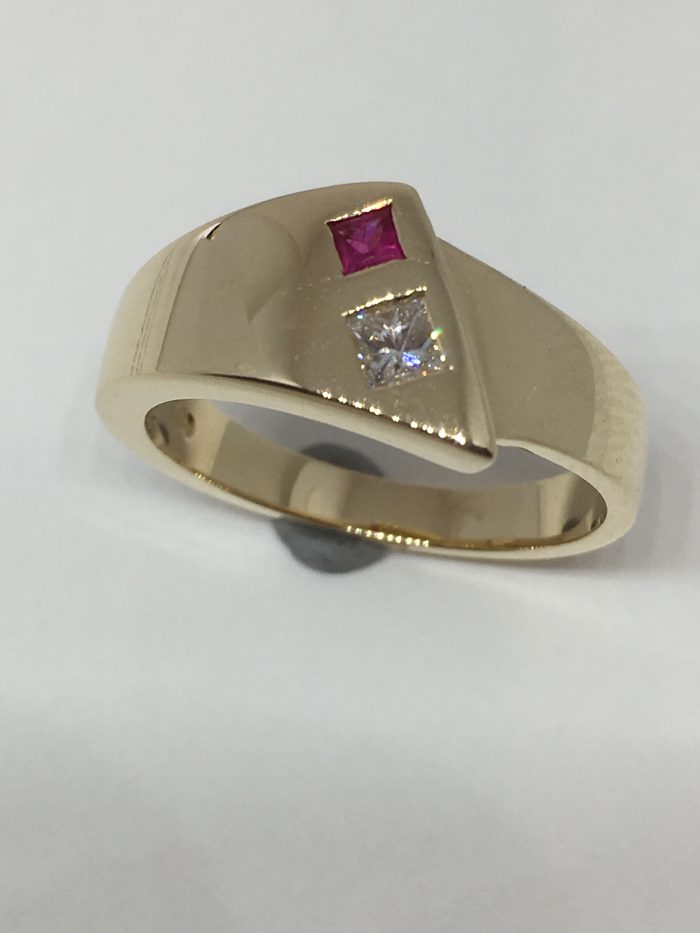Ruby & Diamond Wrap Ring
