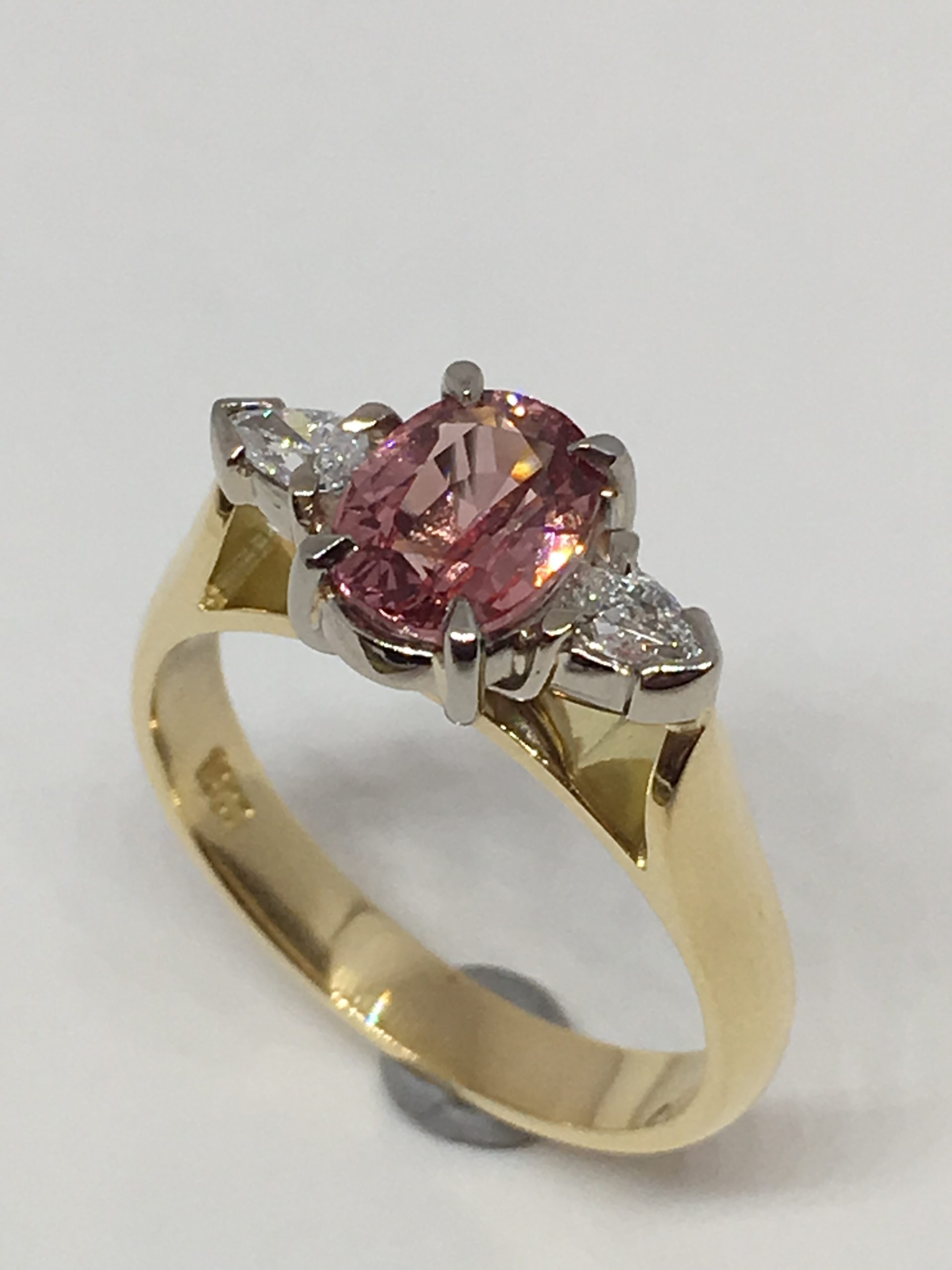 Malaya garnet engagement ring sale