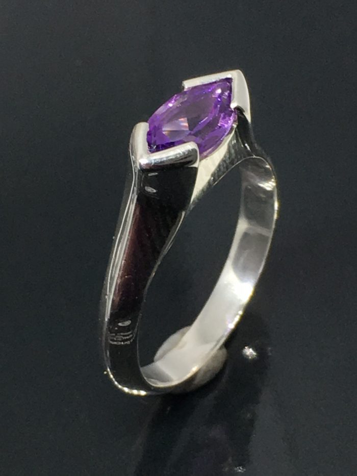Marquise Amethyst Ring - Image 2