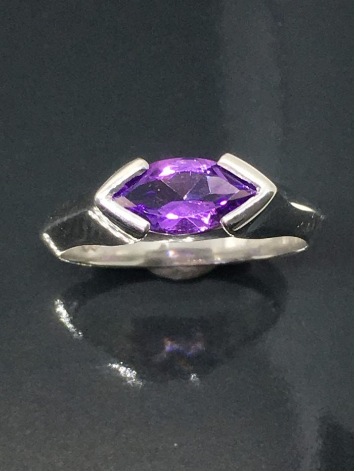 Marquise Amethyst Ring