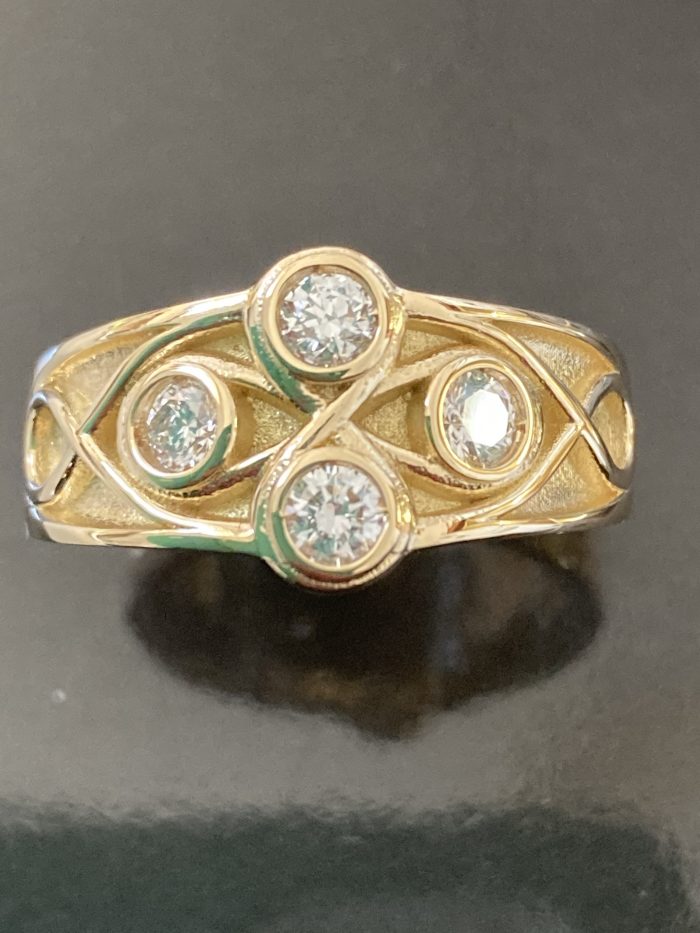 Diamond Celtic Ring