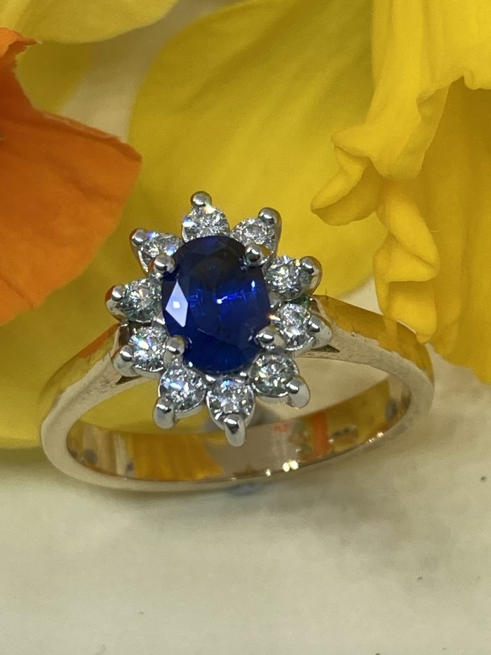 Ceylonese Sapphire Cluster