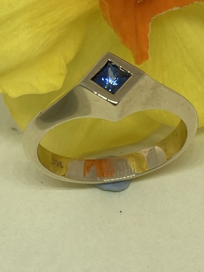 Square Sapphire Ring