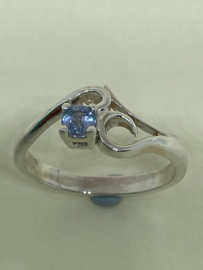 Sapphire Koru Ring