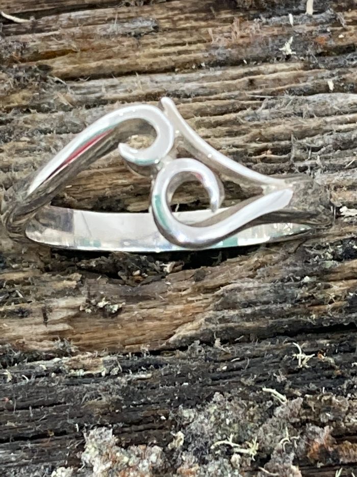 Silver Koru Ring