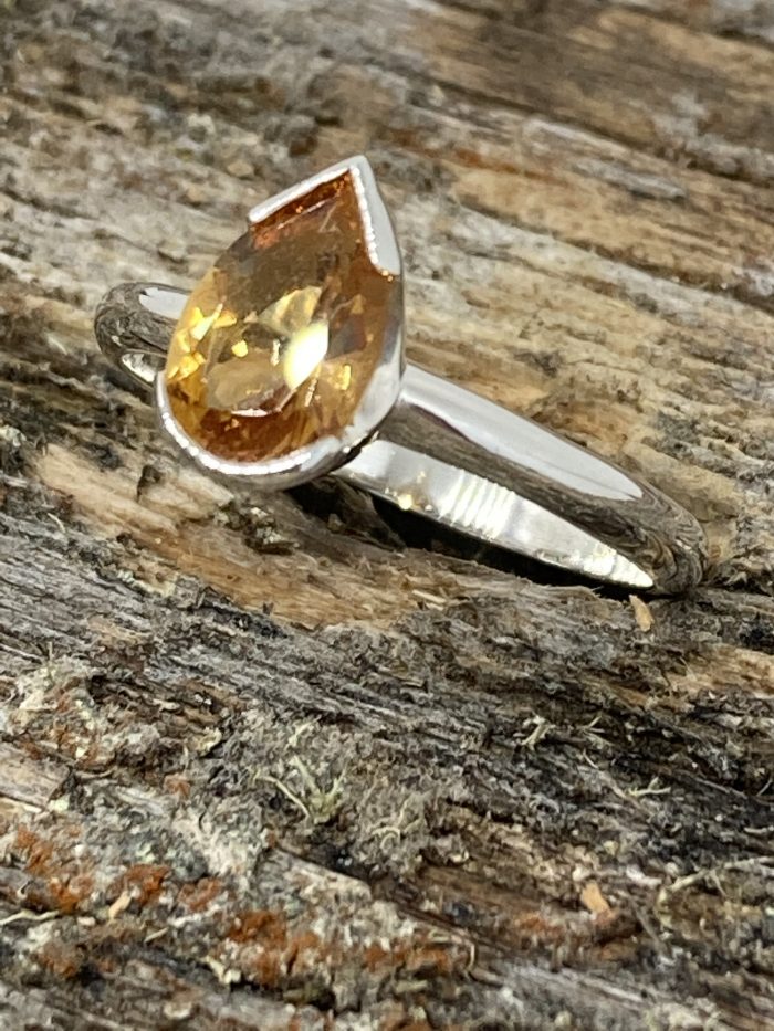 Pear Citrine Ring - Image 2