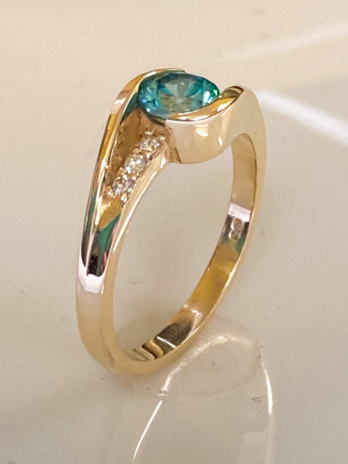 Blue Zircon Ring - Image 2