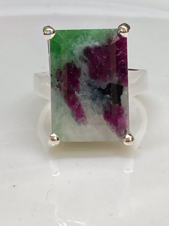 Ruby in Zoisite Ring