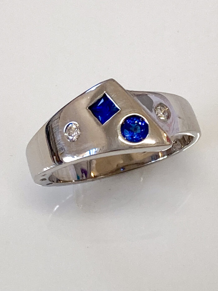 Sapphire & Diamond Wrap Ring - Image 3