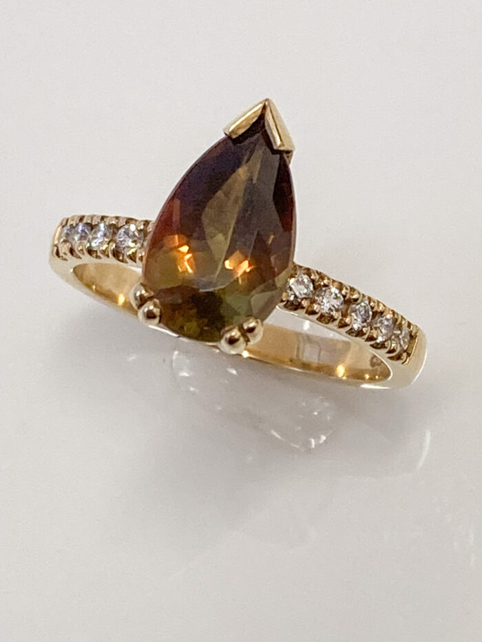 Andalusite & Diamond Ring