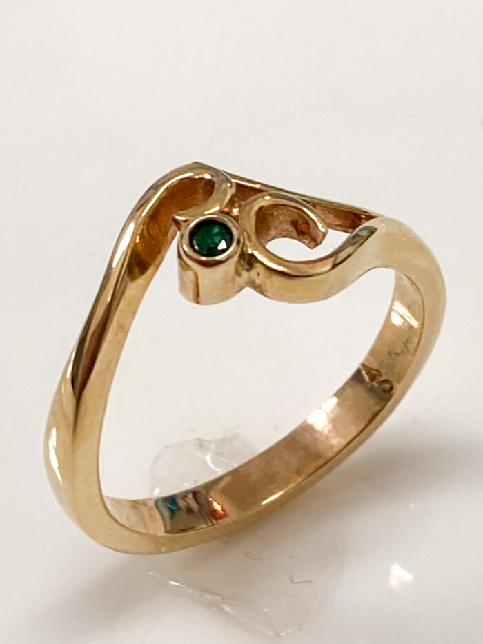 Emerald Koru Ring - Image 2