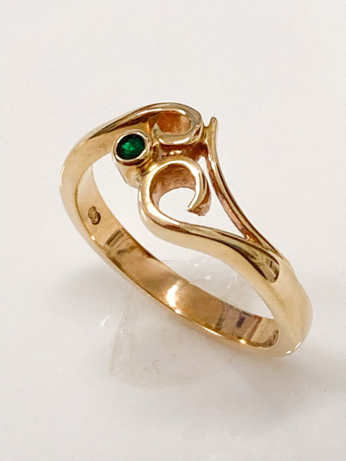 Emerald Koru Ring - Image 3