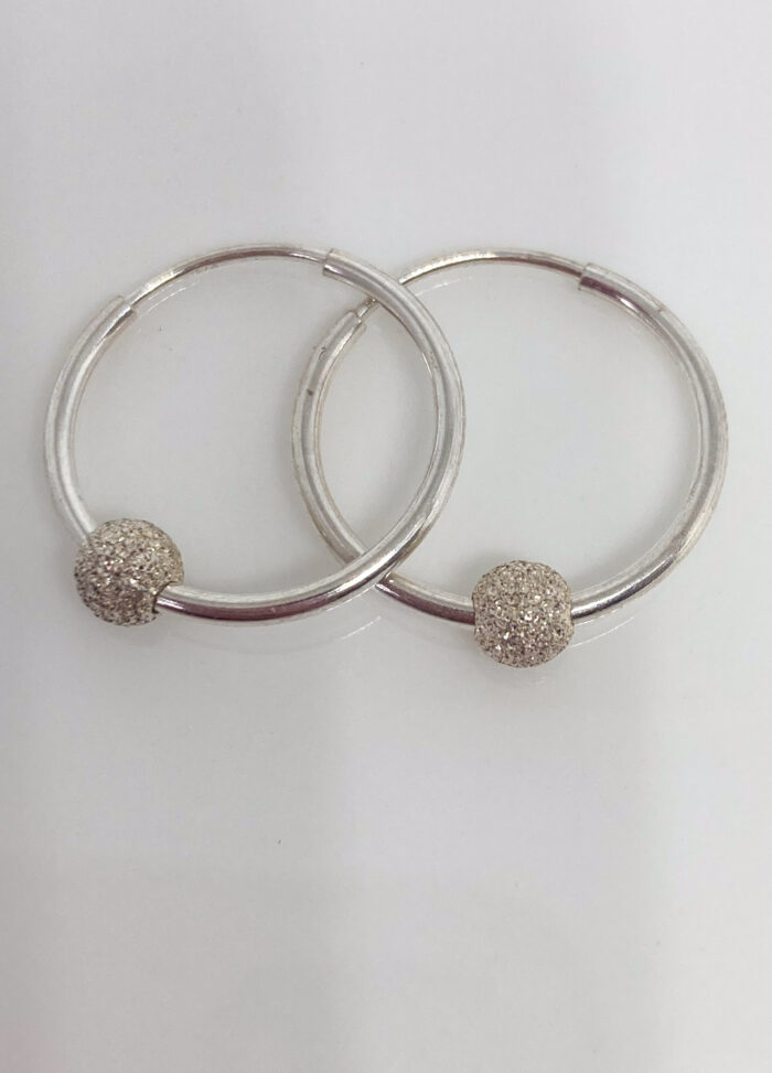 Hoops with Laser Cut Bead