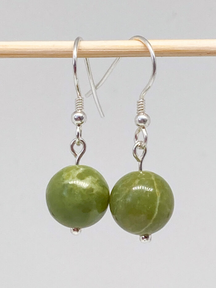10mm Greenstone Bead Drops