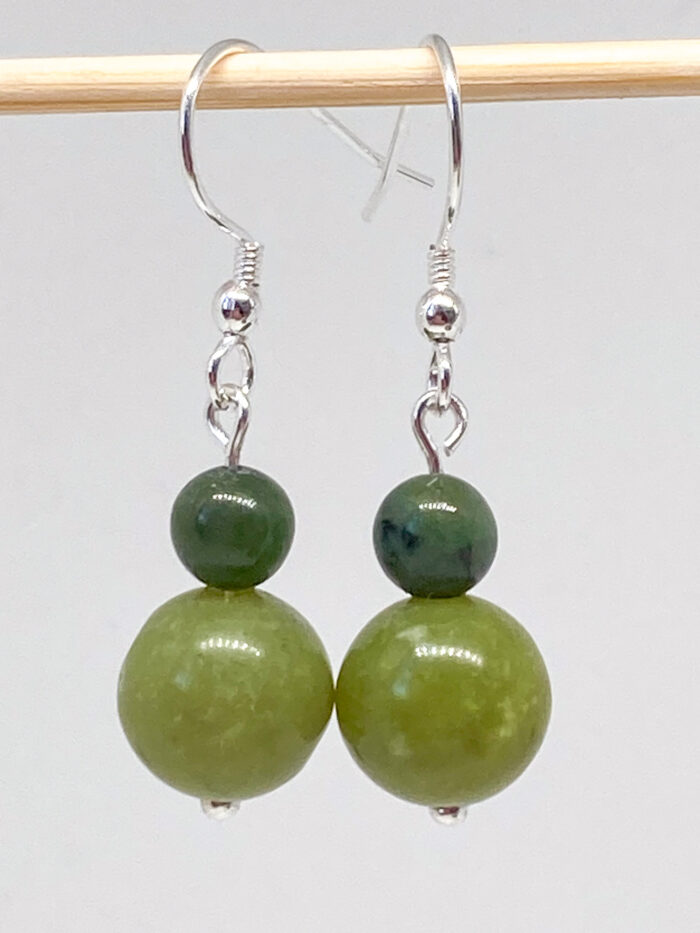 Greenstone Bead Drops
