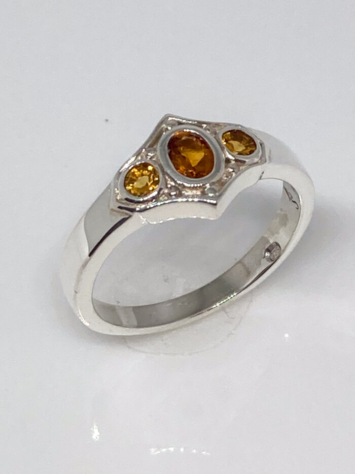Citrine Art Deco Ring