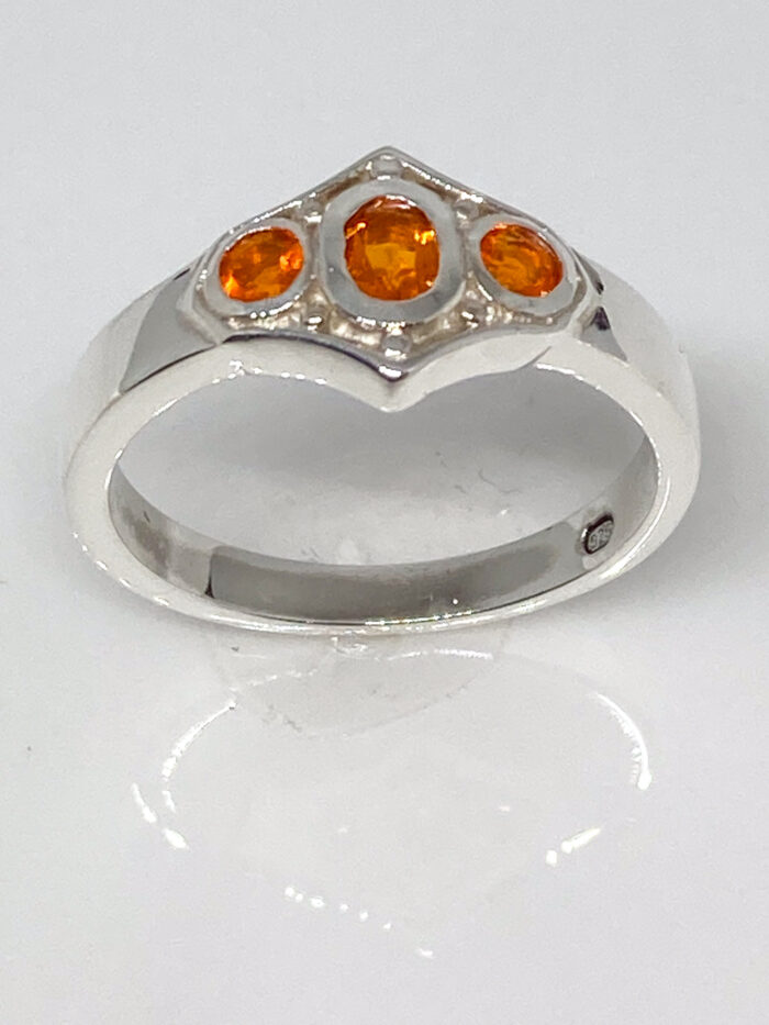 Mexican Fire Opal Ring