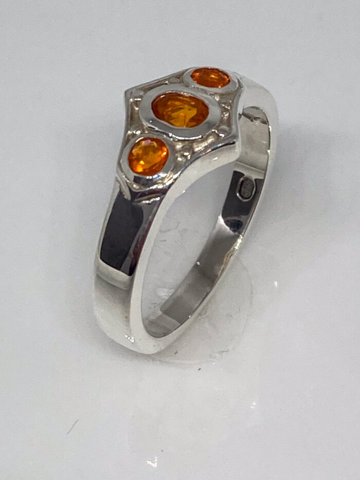 Mexican Fire Opal Ring - Image 2