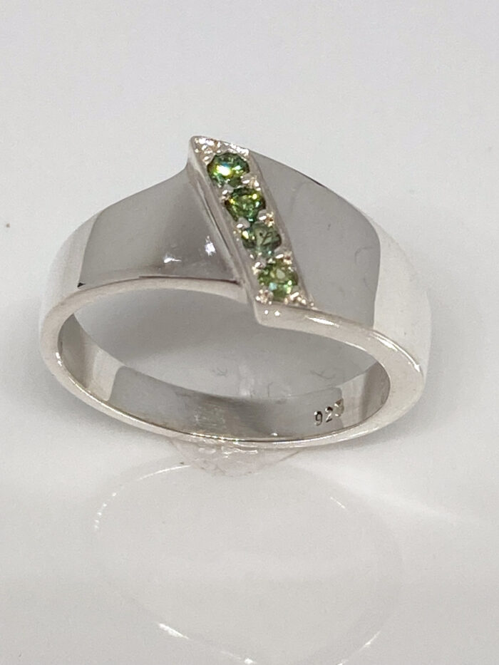 Green Sapphire Wrap Ring